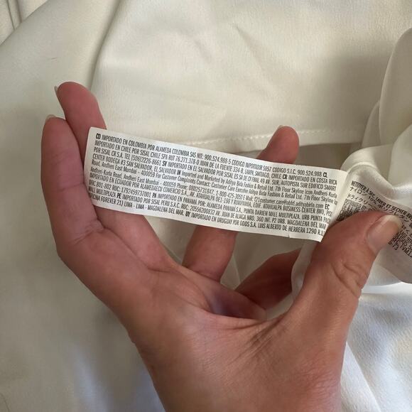 Forever 21 White‎ Satin Slip Dress Lace Bust Mini Dress Women’s Size Large L - Picture 13 of 13